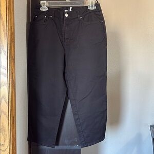 Jones New York Signature Petite Women’s Sz 8P Black Stretch Ankle Pant